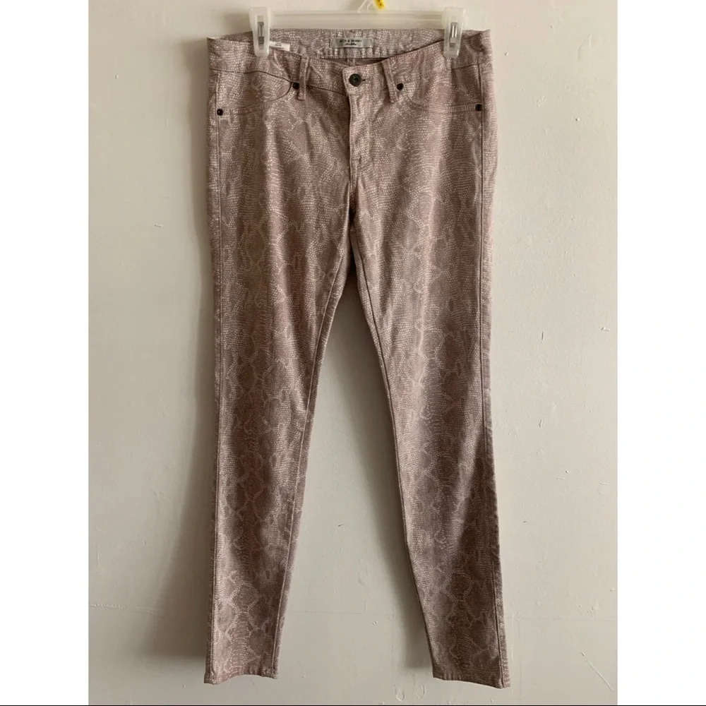 Rich & Skinny Snake Print Skinny Leg Pants size 29